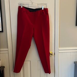 Talbots Petite Hampshire Ankle Length Red Pants